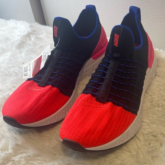 Nike React Phantom Run Flyknit 2 Black Bright Crimson Women’s Size 10 - Picture 15 of 15